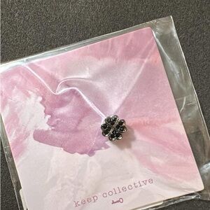 KEEP Collective Silver Four-Leaf Clover Peg Charm for Keepsake Bangle
